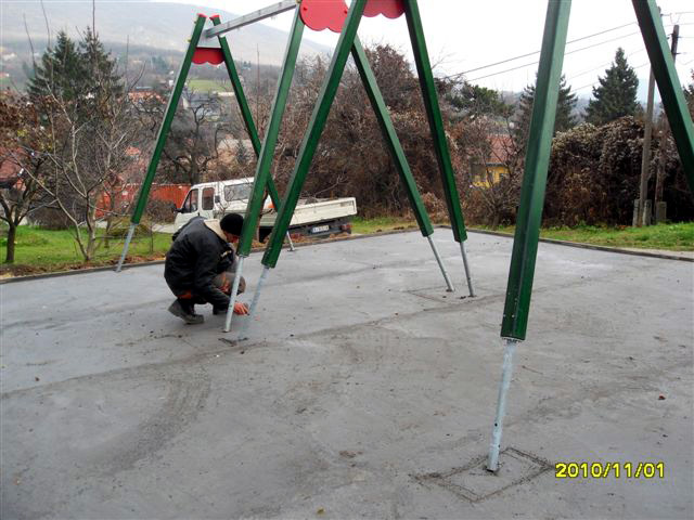 Pilisszántó játszótér építés